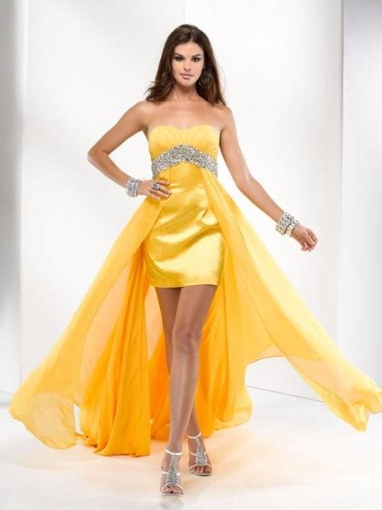 Eyes On Party Yellow Cocktail Dress Right One For Your Special Ocaasion