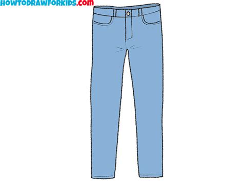 Jeans Drawing How To Draw Jeans Step By Step Eduaspirant