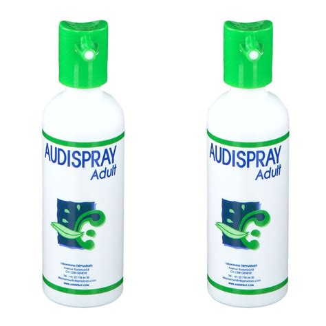 AUDISPRAY ADULT Hygiène de l Oreille 2x50 ml Redcare Pharmacie