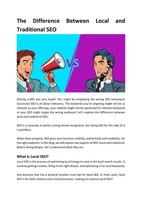 Ppt The Difference Between Local And Traditional Seo Powerpoint Presentation Id11788757