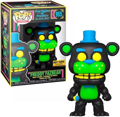 Funko Five Nights At Freddys Pop Games Freddy Fazbear Blacklight Figura De Vinilo Hot Topic