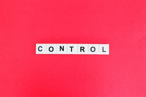 premium photo letters   alphabet  control words  concept