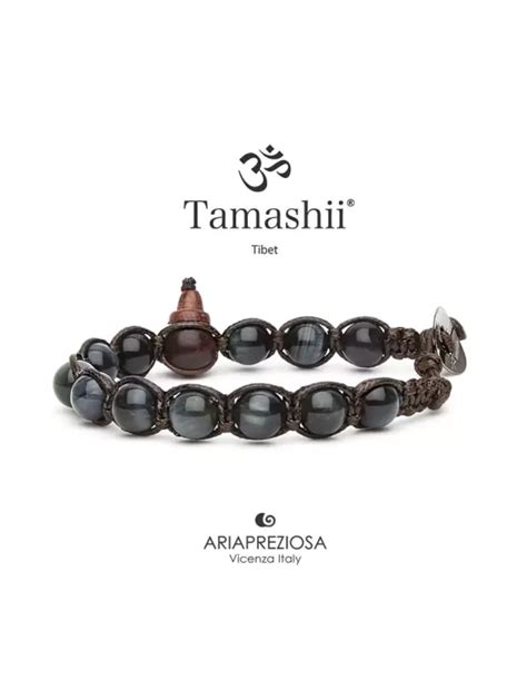 Bracciale Tamashii Unisex Pietra Tibetano Occhio Di Falco BHS900 245