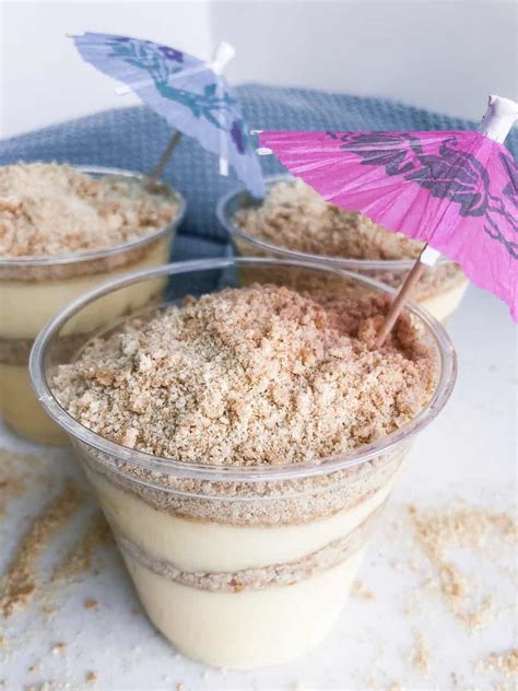 Sand Pudding Cups For Your Next Beach Or Mermaid Party