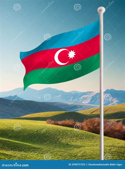 Flag Of Azerbaijan Stock Illustration Illustration Of Isolated 299075703