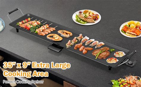 35 Inch Electric Griddle with Adjustable Temperature - Costway