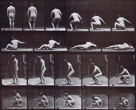 Muybridge Art Refrence Nude Male Lying On Ground Plate 257