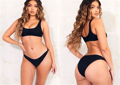 PRETTYLITTLETHING TEKSTUROWANA GÓRA BIKINI XXL porównaj ceny Allegro pl