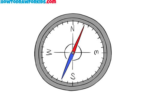 How to Draw a Compass - Easy Drawing Tutorial For Kids