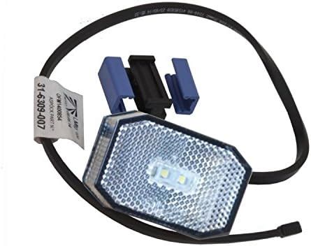 FKAnhängerteile Aspöck Flexipoint 1 Weiss LED mit 0 5 m DC Kabel DC