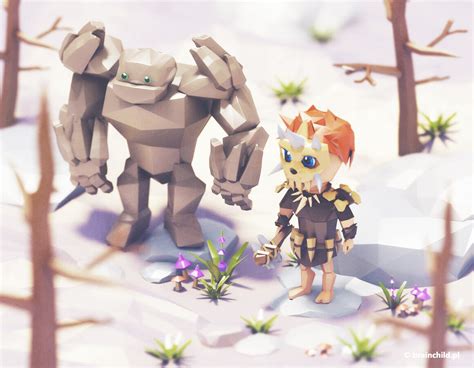 Low Poly EXPLORATION - 3d Low Poly Game Art Blender :: Behance