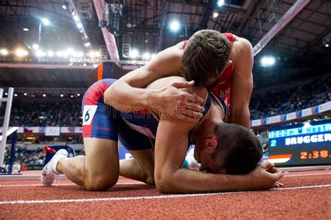 Atletismo Helcelet Adam Sebastian Heptathlon Del Hombre Salto De