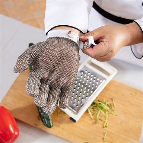 Dowellife Cut Resistant Chainmail Stainless Steel Mesh Glove Food Grade