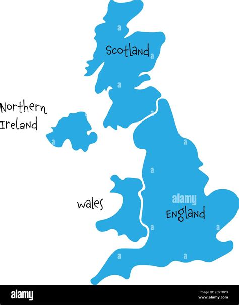 Map Of Uk And Ireland Hi Res Stock Photography And Images Alamy