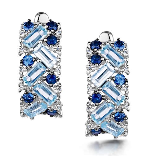 Blue Topaz Earrings The Diamond Store