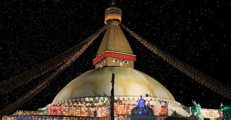 Free stock photo of boudha, boudhanath, night view of stupa in boudha