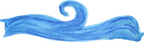 Ocean Waves Clipart Png - Ocean Blue Watercolor Png Transparent Png ...