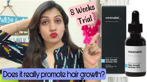 I Tried Minimalist Hair Growth Actives 18 For 8 Weeks Review After 2