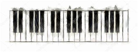 Piano Keyboard Drawing Stock Photo by ©faustpr 5745584