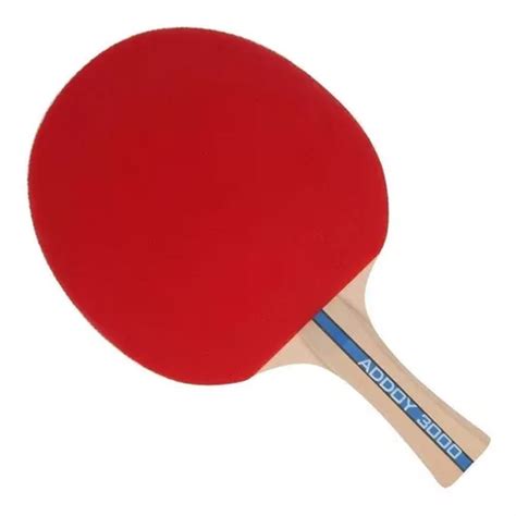 Raqueta de ping pong Butterfly Addoy 3000 negra y roja FL Cóncavo