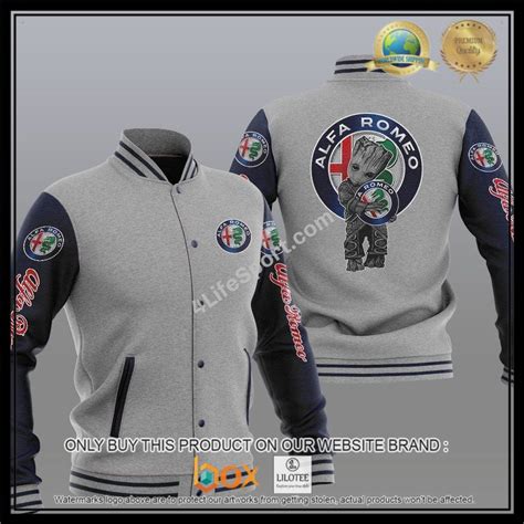 New Alfa Romeo Baby Groot Hug Varsity Jacket Boxbox Branding Luxury T