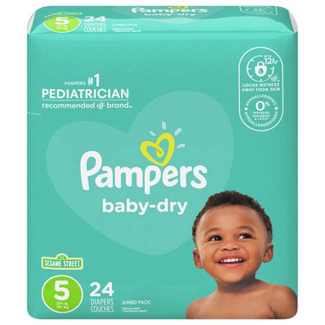 Save on Pampers Baby Dry Size 5 Baby Diapers 27+ lb Order Online ...