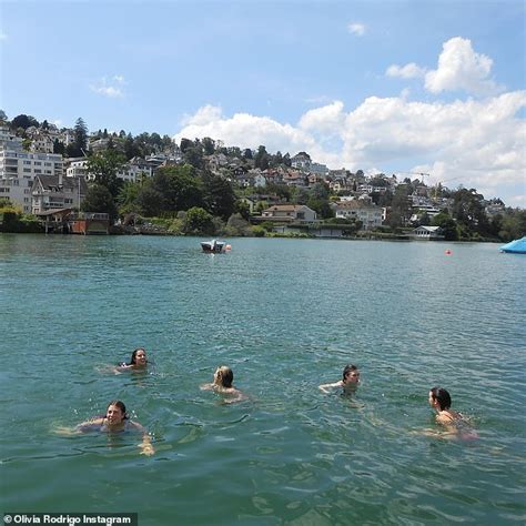 Olivia Rodrigo Dons A Patterned Bikini As She Laughs It Up With Friends While Touring All