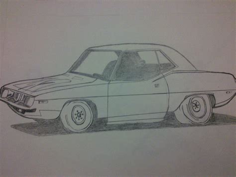 Beginning the Journey of Drawing.: My Drawing - 3D View of Car