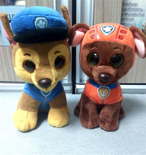 TY PAW PATROL Chase & Zuma Plush Toys, Hobbies & Toys, Toys & Games on ...