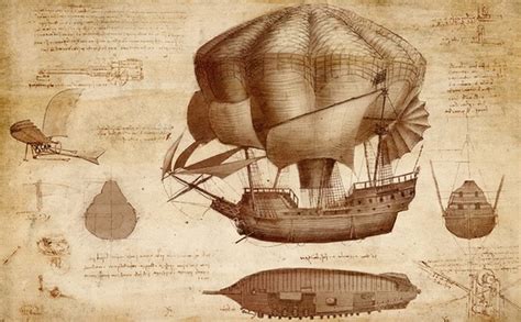 Leonardo Da Vincis Plans For A Flying Ship Matthews Island