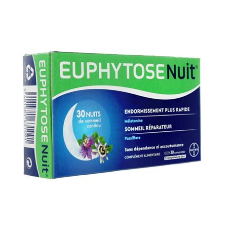 Euphytose Nuit Comprim S M Latonine Passiflore Sommeil Insomnie