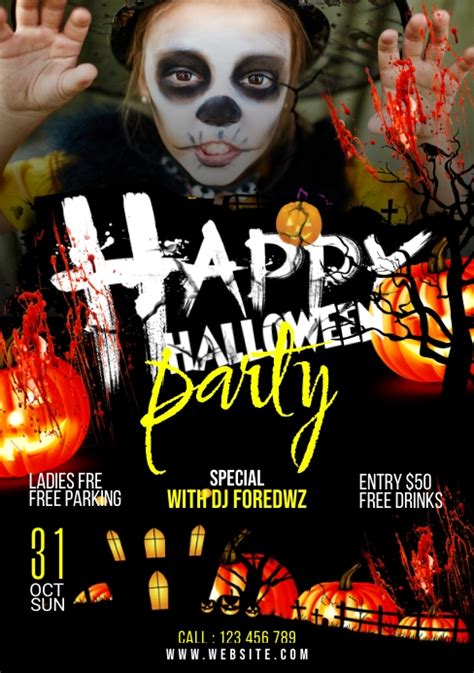 Copy Of Halloween Party Flyer Postermywall