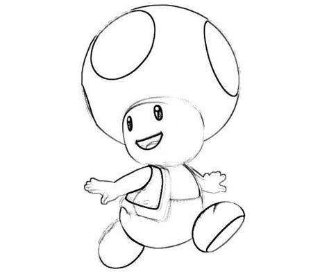 Toad Mario Coloring Pages at GetDrawings | Free download