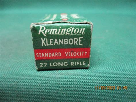 Vintage Remington Kleanbore 22 Long Rifle Ammo Box Empty Ebay