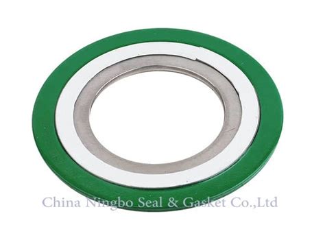 ASME PTFE Filler Spiral Wound Gasket With CS Outer Ring And Inner Ring