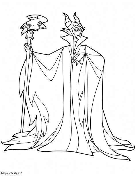 Maleficent Disney Villain Coloring Page