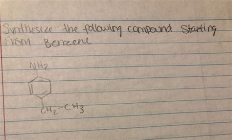 Solved Synthesize The Following Compound Starting Iirom Chegg