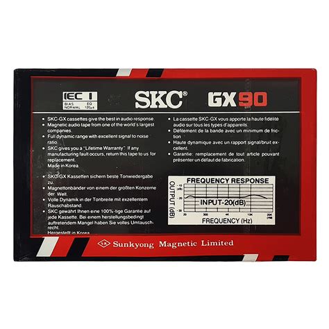 Skc Gx90 Ferric Blank Audio Cassette Tapes Retro Style Media