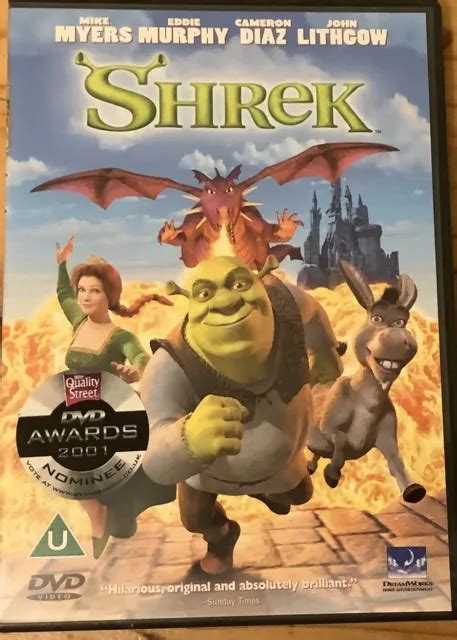 DVD X 3 Bundle Shrek Shrek 2 Shrek The Third Dreamworks Rating U