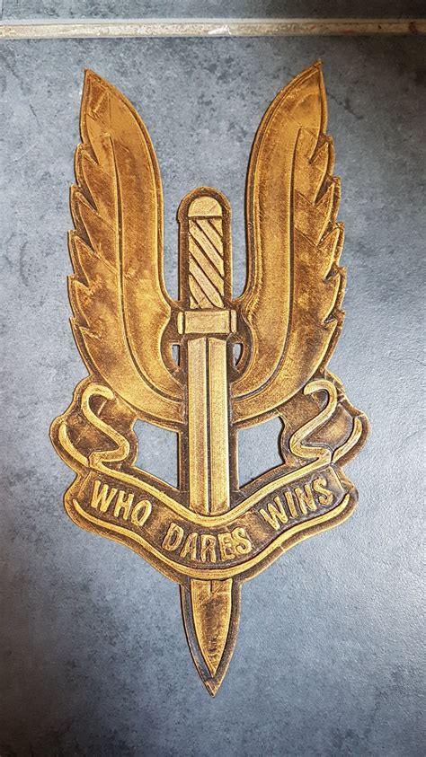 3d Printer Who Dares Wins Sas Insignia • Made With Sovol Sv06 Plus・cults