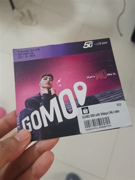 Gomo Sim Unlimited Data For Days Mobile Phones Gadgets Mobile