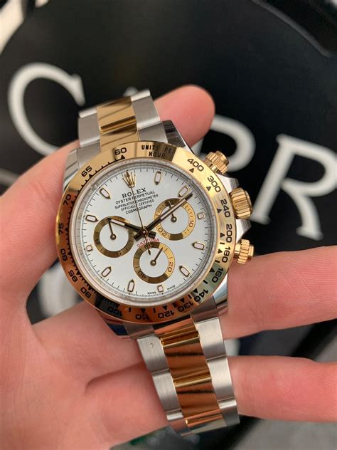 Rolex Cosmograph Daytona Ct Yellow Gold And Stainless Steel White