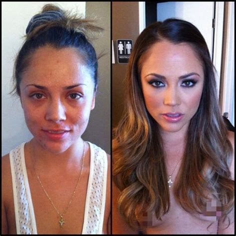 25 Unbelievable Photos Of Porn Stars Before And After Applying Makeup