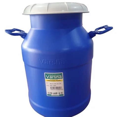 Varsha 20 L Plastic Milk Can At 750 Plastic Milk Can In Vijayawada