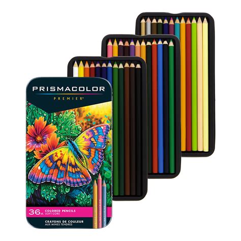 Prismacolor Premier Colored Pencils 36 Set Soft Core Markersnpens