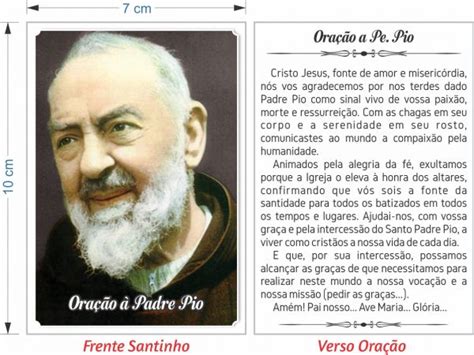 Oração à Padre Pio Santinhos e Orações Santinhos de Promessa