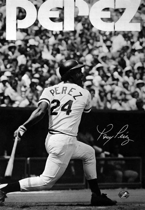 1975 Tony Perez Poster Day Tony Perez Baseball Players Sports Jersey