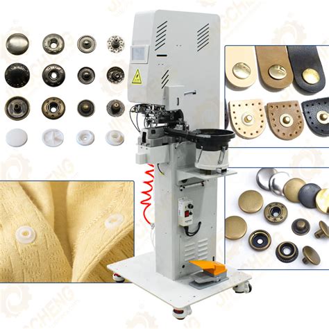 Strong Automatic Snap Button Setting Machine With Hole Punching