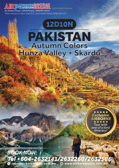 Pakistan Autumn Colors, Hunza Valley and Skardu Tour from Malaysia 2023 ...