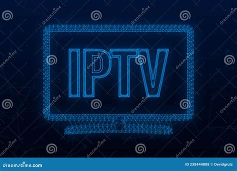 Iptv Badge Icon Logo Vector Stock Illustration Stock Vector